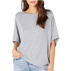 Michael Stars Gray Verna Dolman Sleeve Knit Top Madison Brushed Jersey XXL